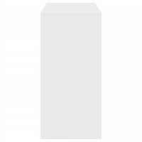 Produktbild för Barbord vit 102x50x103,5 cm konstruerat trä