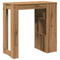Produktbild för Barbord med hyllor artisian-ek 102x50x103,5 cm konstruerat trä