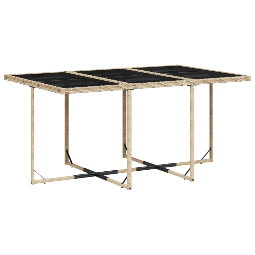 Produktbild för Matgrupp för trädgården med dynor 11delar mixbeige konstrotting