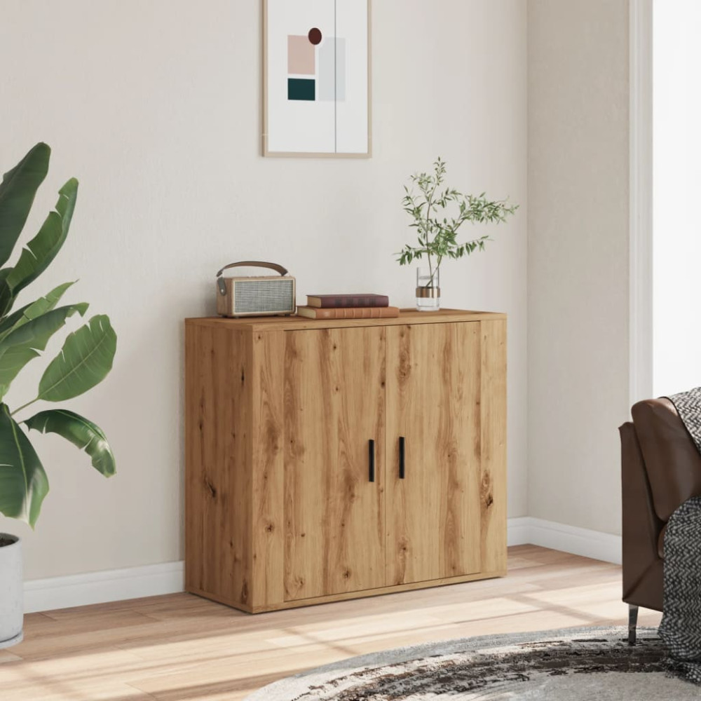 Produktbild för Skänk ek 80x33x70 cm konstruerat trä