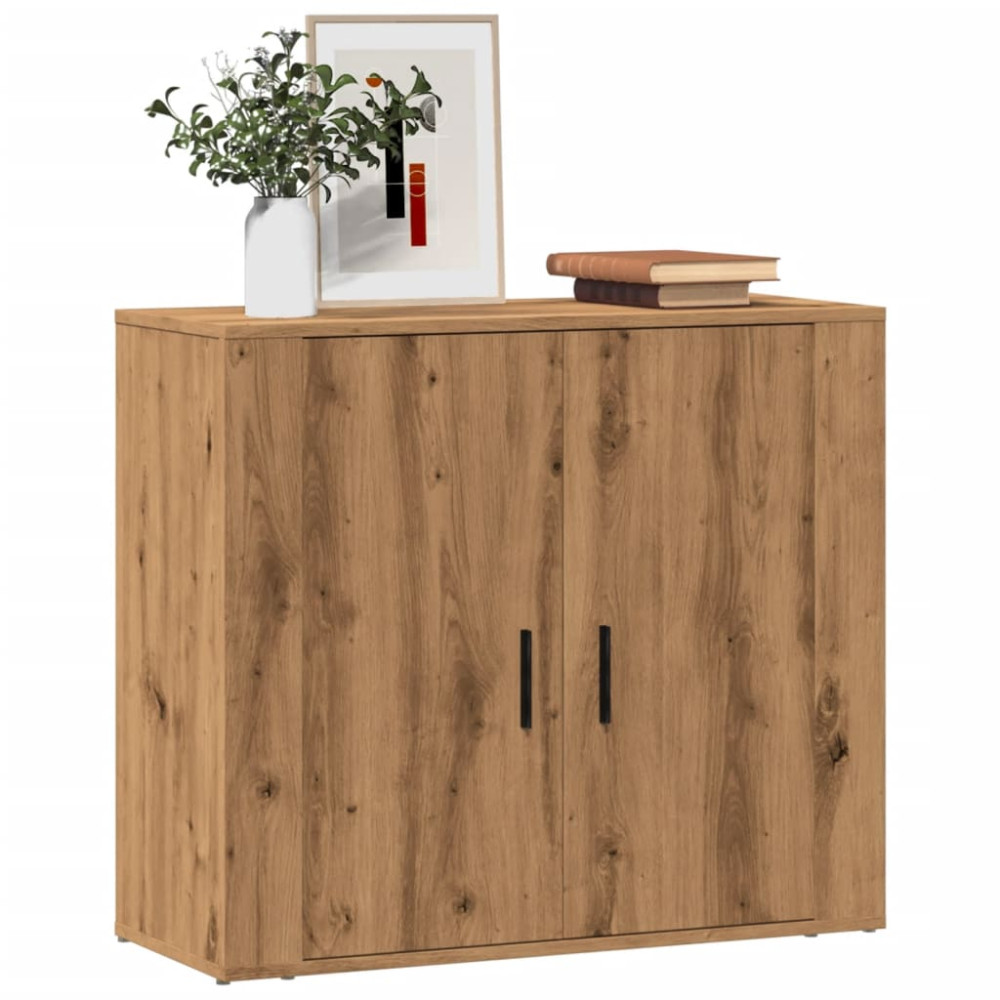 Produktbild för Skänk ek 80x33x70 cm konstruerat trä