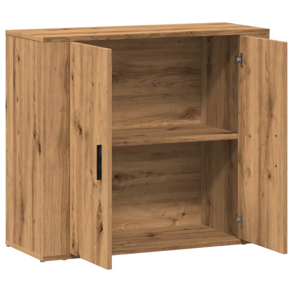 Produktbild för Skänk ek 80x33x70 cm konstruerat trä