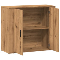 Produktbild för Skänk ek 80x33x70 cm konstruerat trä