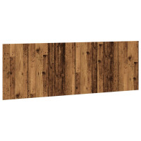 Produktbild för Vägghängd sänggavel åldrat trä 240x1,5x80 cm konstruerat trä