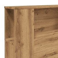 Produktbild för Sänggavel m förvaring artisian ek 200x18,5x102,5 cm konstr. trä