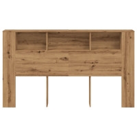 Produktbild för Sänggavel m förvaring artisian ek 180x18,5x102,5 cm konstr. trä