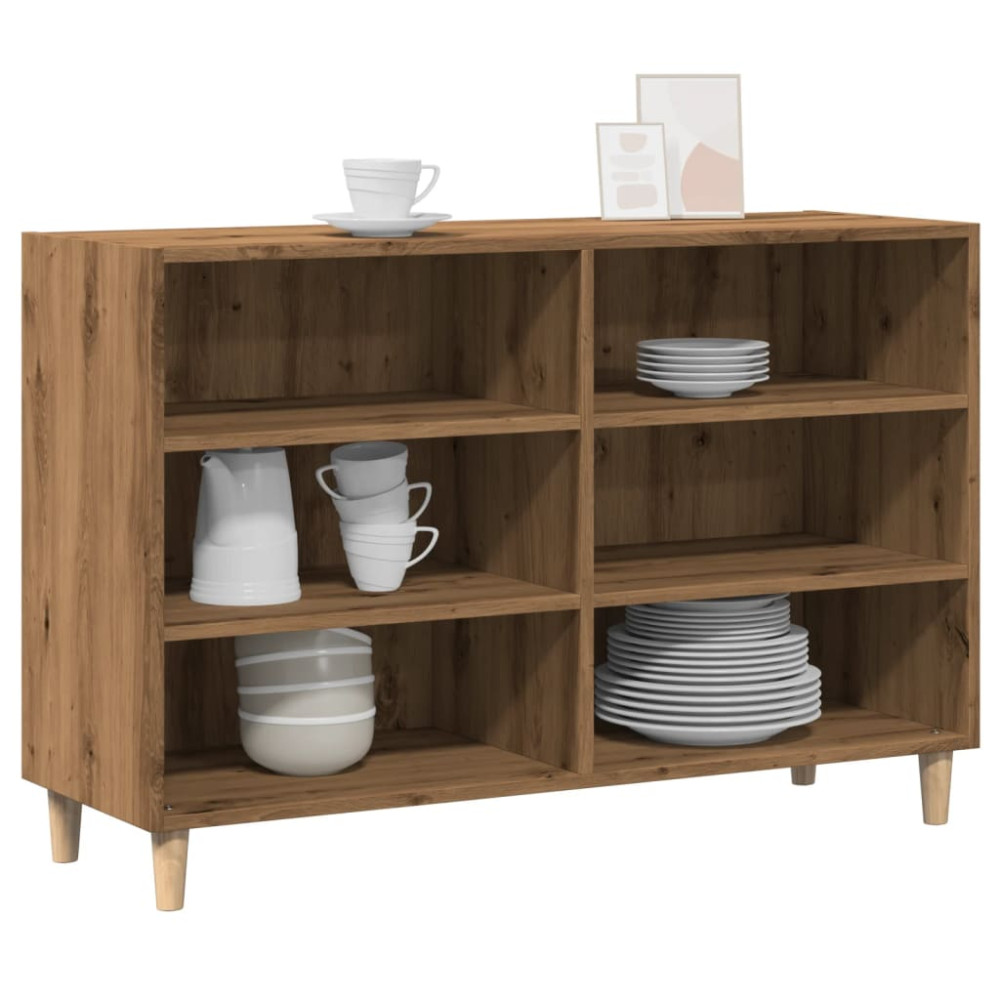 Produktbild för Skänk artisan ek 103,5x35x70 cm konstruerat trä