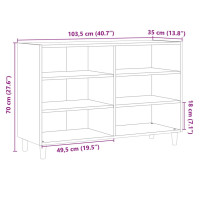 Produktbild för Skänk artisan ek 103,5x35x70 cm konstruerat trä