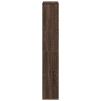 Produktbild för Bokhylla brun ek 60x20x120,5 cm konstruerat trä