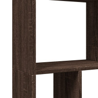 Produktbild för Bokhylla brun ek 60x20x120,5 cm konstruerat trä