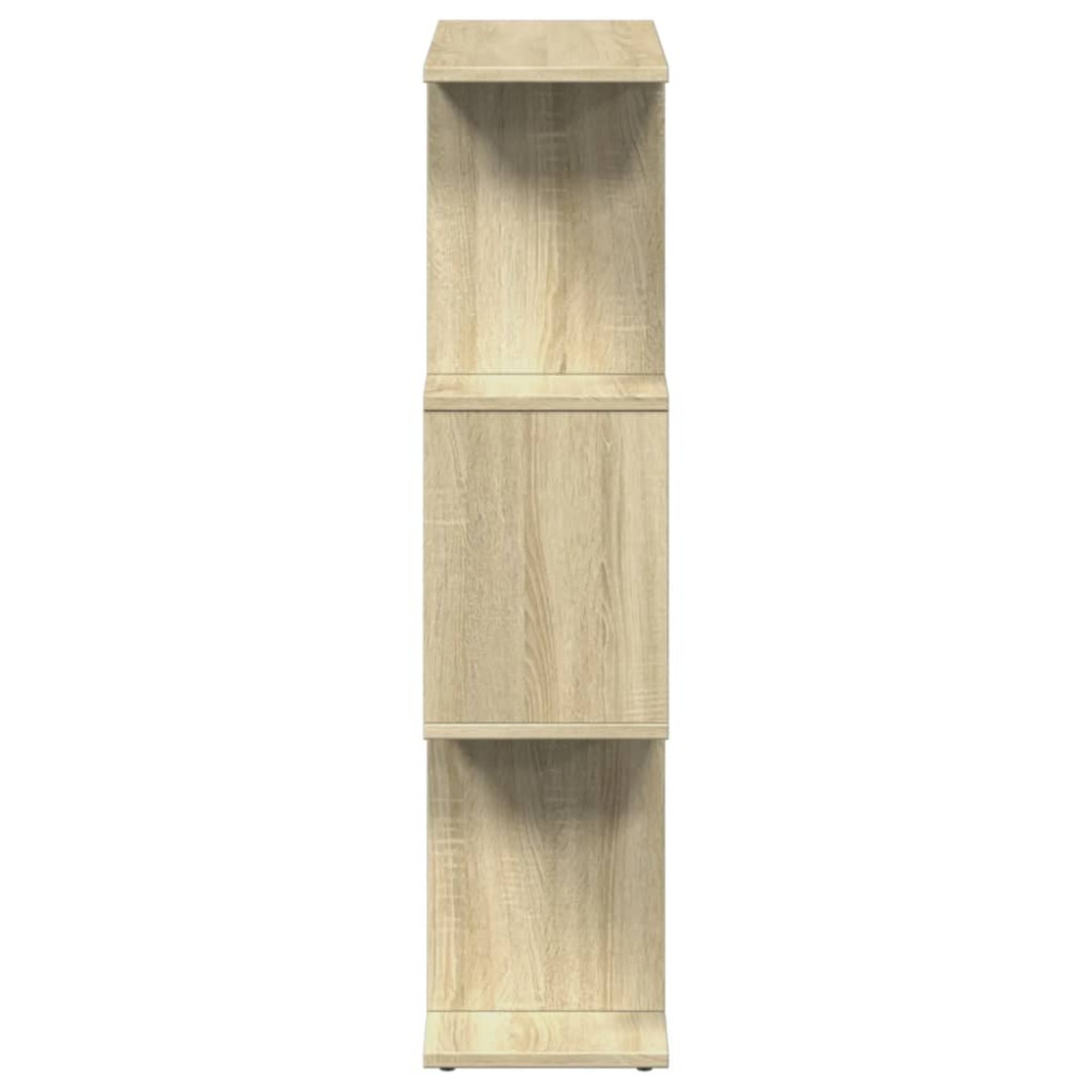 Produktbild för Bokhylla/Rumsavdelare 3 hyllor 70x24x97 cm konstruerat trä