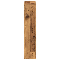 Produktbild för Bokhylla åldrat trä 63x20x90 cm konstruerat trä