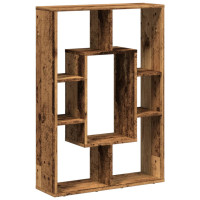 Produktbild för Bokhylla åldrat trä 63x20x90 cm konstruerat trä
