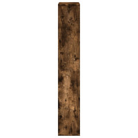 Produktbild för Bokhylla rökfärgad ek 60x20x120,5 cm konstruerat trä