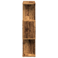 Produktbild för Bokhylla/Rumsavdelare 3 hyllor 70x24x97 cm konstruerat trä
