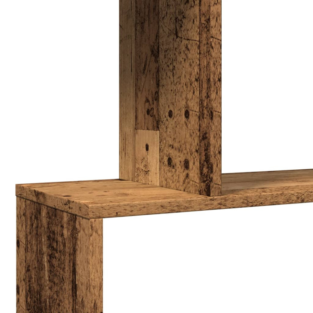 Produktbild för Bokhylla/Rumsavdelare 3 hyllor 70x24x97 cm konstruerat trä