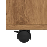 Produktbild för Skåp med hjul artisan ek 60x53x72 cm konstruerat trä