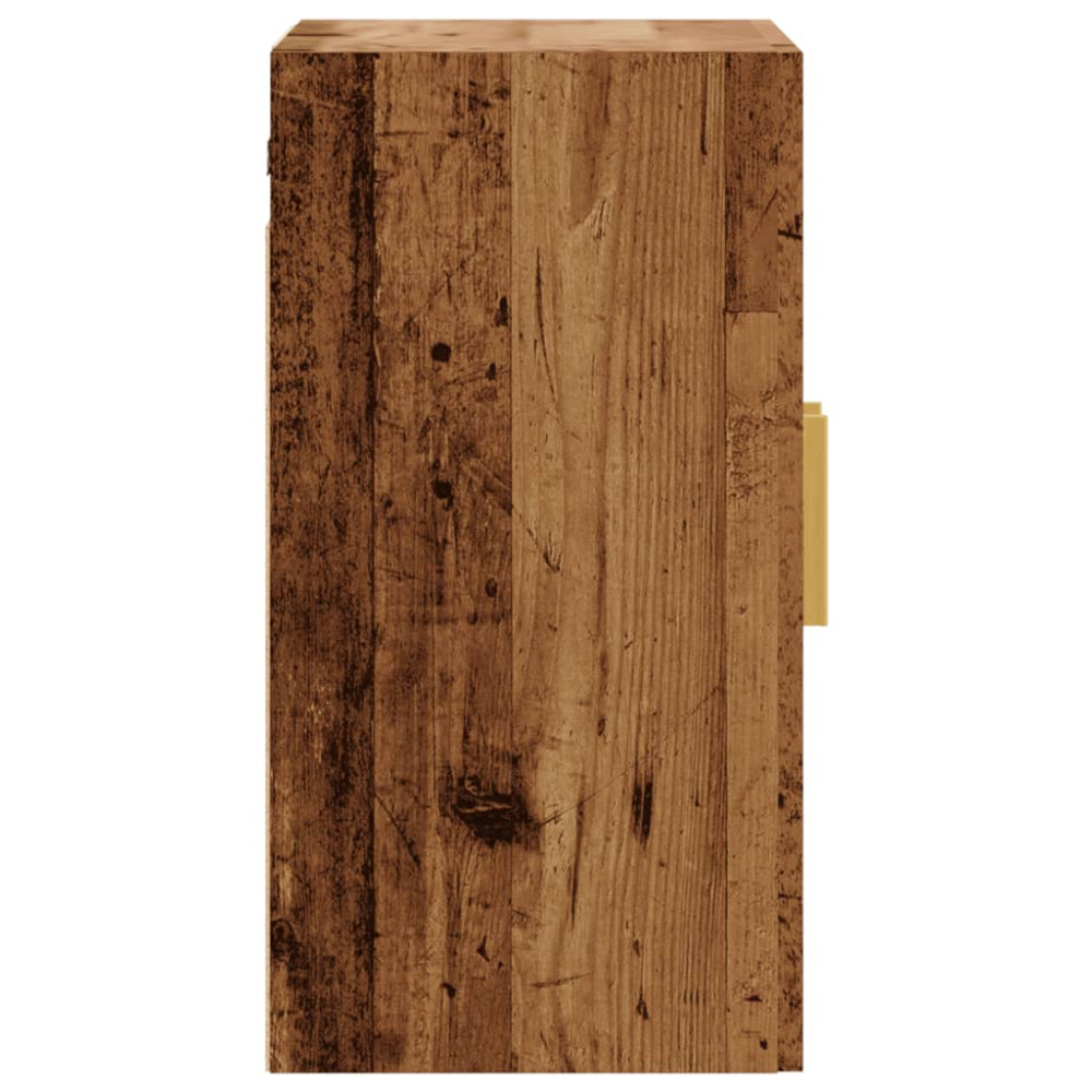 Produktbild för Väggskåp åldrat trä 60x31x60 cm konstruerat trä