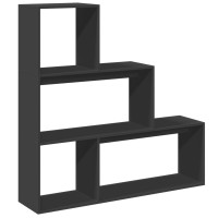 Produktbild för Bokhylla/Rumsavdelare 3 hyllor 123x29x123 cm konstruerat trä