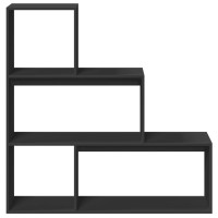 Produktbild för Bokhylla/Rumsavdelare 3 hyllor 123x29x123 cm konstruerat trä