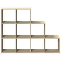 Produktbild för Bokhylla/Rumsavdelare 3 hyllor 137,5x29x103,5cm konstruerat trä