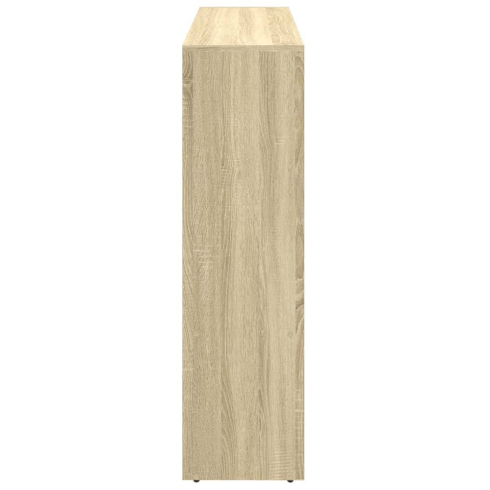 Produktbild för Bokhylla/Rumsavdelare 3 hyllor 137,5x29x103,5cm konstruerat trä