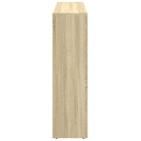 Produktbild för Bokhylla/Rumsavdelare 3 hyllor 137,5x29x103,5cm konstruerat trä