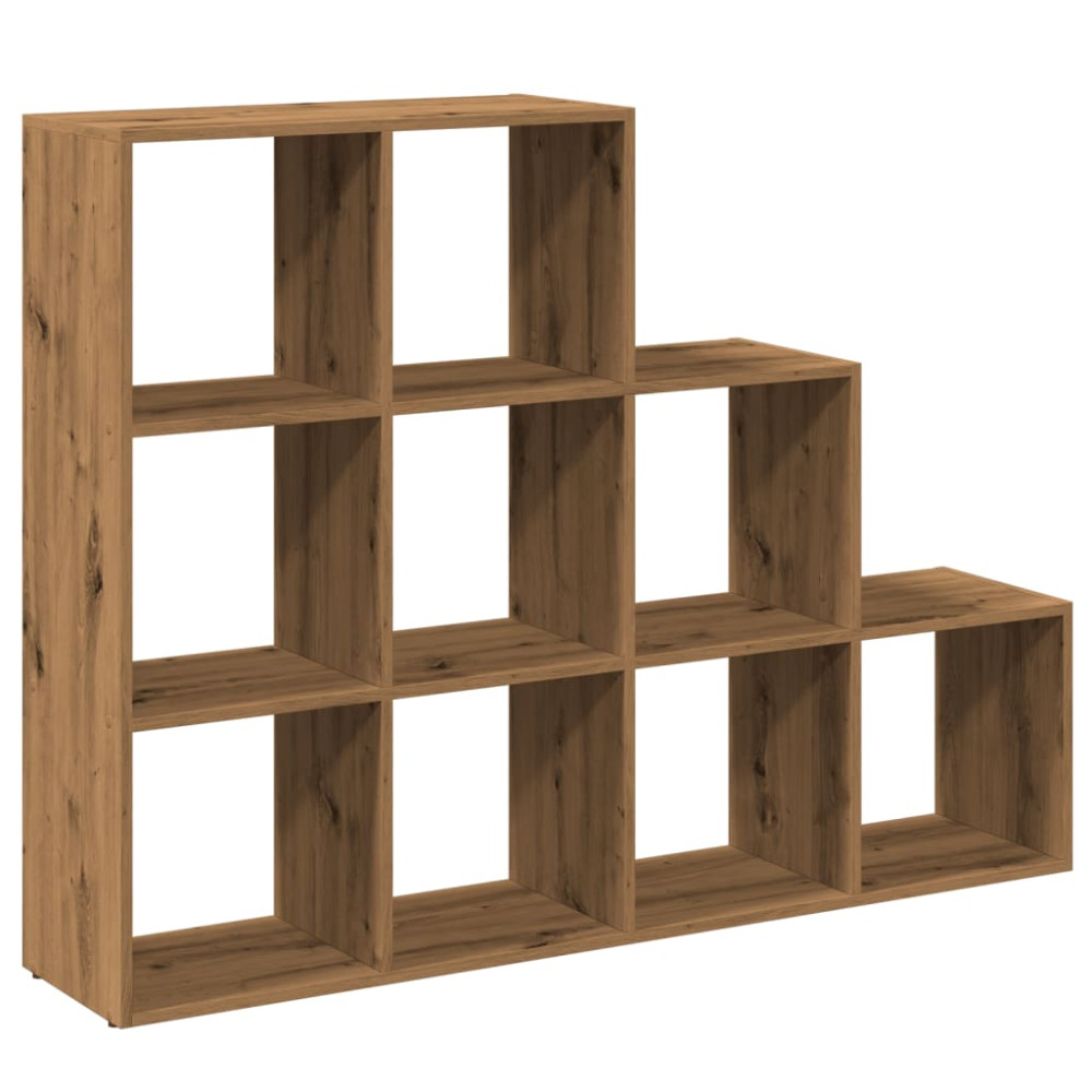 Produktbild för Bokhylla/Rumsavdelare 3 hyllor 137,5x29x103,5cm konstruerat trä