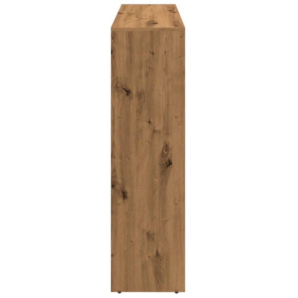 Produktbild för Bokhylla/Rumsavdelare 3 hyllor 137,5x29x103,5cm konstruerat trä