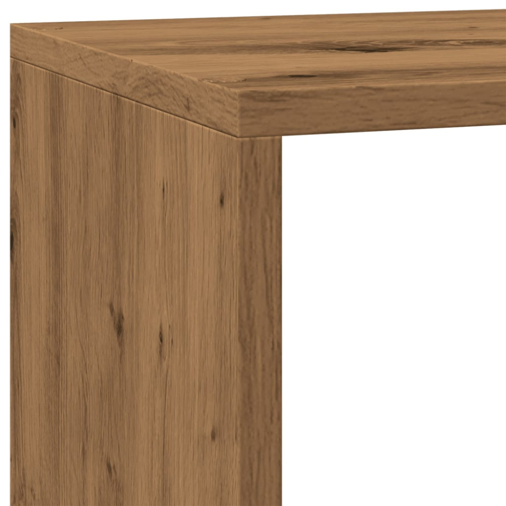 Produktbild för Bokhylla/Rumsavdelare 3 hyllor 137,5x29x103,5cm konstruerat trä
