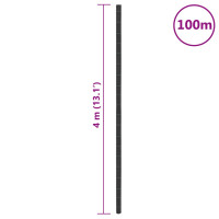 Produktbild för Ogräsmatta svart 4x100 m PP