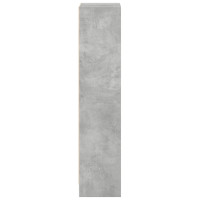 Produktbild för Bokhylla betonggrå 40x24x109 cm konstruerat trä