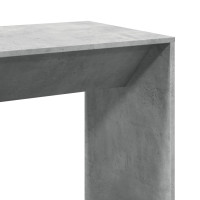 Produktbild för Barbord betonggrå 102x50x103,5 cm konstruerat trä