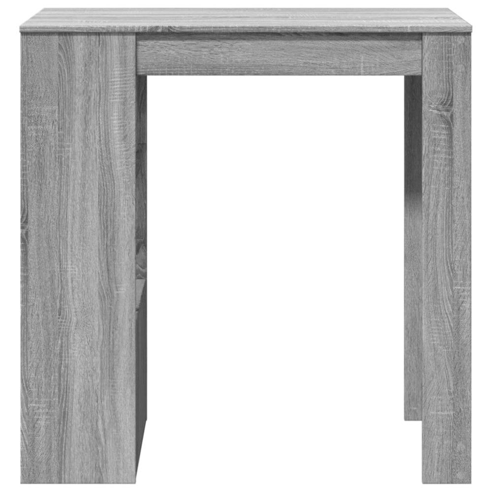 Produktbild för Barbord med ställ grå sonoma-ek 102x50x103,5 cm konstruerat trä