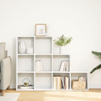 Produktbild för Bokhylla/Rumsavdelare 3 hyllor 137,5x29x103,5cm konstruerat trä
