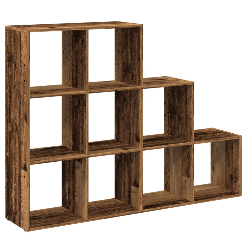 Produktbild för Bokhylla/Rumsavdelare 3 hyllor 137,5x29x103,5cm konstruerat trä