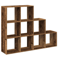 Produktbild för Bokhylla/Rumsavdelare 3 hyllor 137,5x29x103,5cm konstruerat trä