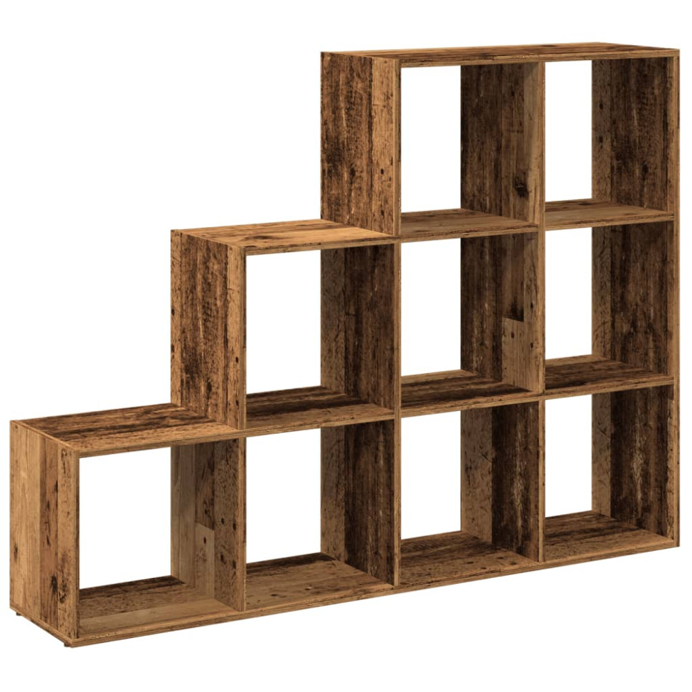 Produktbild för Bokhylla/Rumsavdelare 3 hyllor 137,5x29x103,5cm konstruerat trä