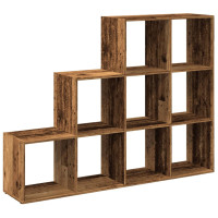 Produktbild för Bokhylla/Rumsavdelare 3 hyllor 137,5x29x103,5cm konstruerat trä