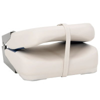 Produktbild för Båtstol 2 set fällbar blå och vit 41x36x48 cm
