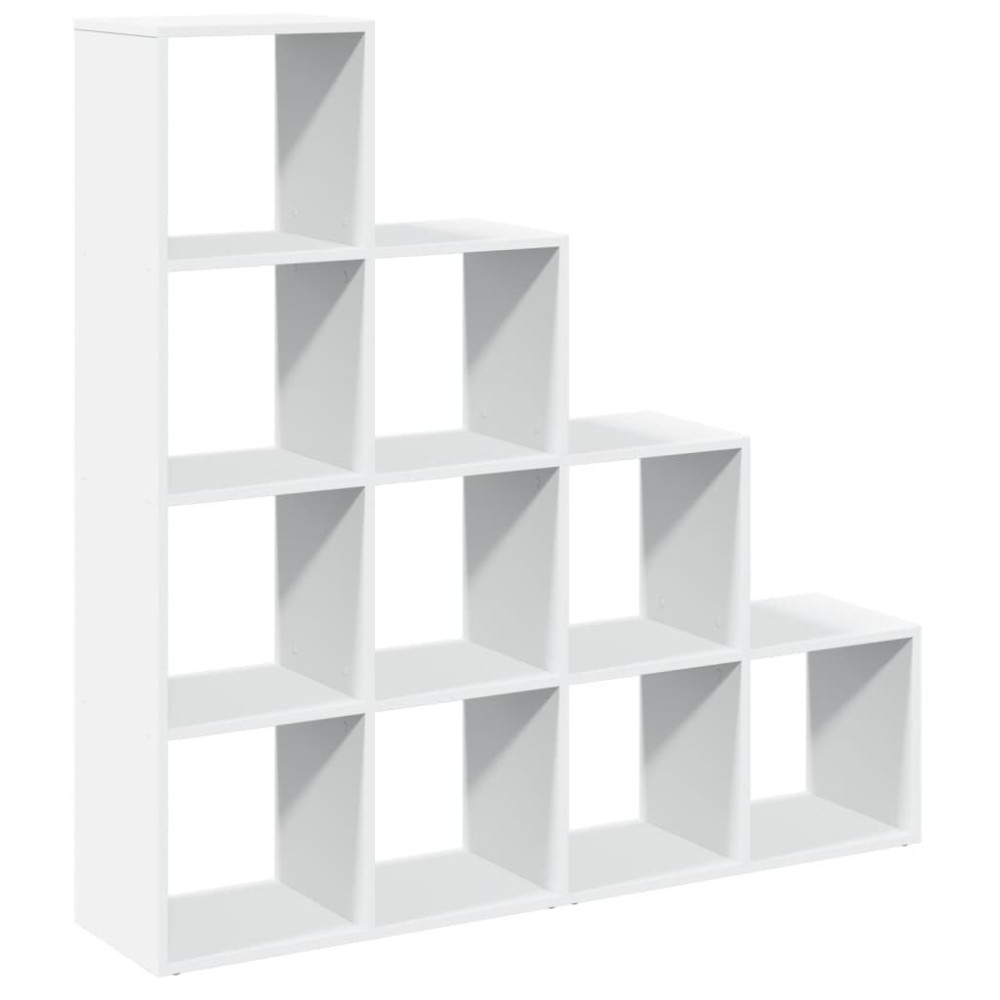 Produktbild för Bokhylla/Rumsavdelare 4 hyllor 131,5x29x131,5cm konstruerat trä