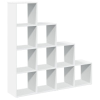 Produktbild för Bokhylla/Rumsavdelare 4 hyllor 131,5x29x131,5cm konstruerat trä