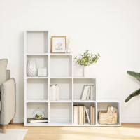 Produktbild för Bokhylla/Rumsavdelare 4 hyllor 131,5x29x131,5cm konstruerat trä
