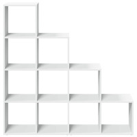 Produktbild för Bokhylla/Rumsavdelare 4 hyllor 131,5x29x131,5cm konstruerat trä