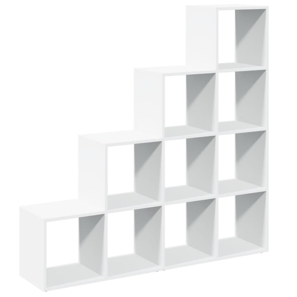 Produktbild för Bokhylla/Rumsavdelare 4 hyllor 131,5x29x131,5cm konstruerat trä