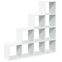 Produktbild för Bokhylla/Rumsavdelare 4 hyllor 131,5x29x131,5cm konstruerat trä