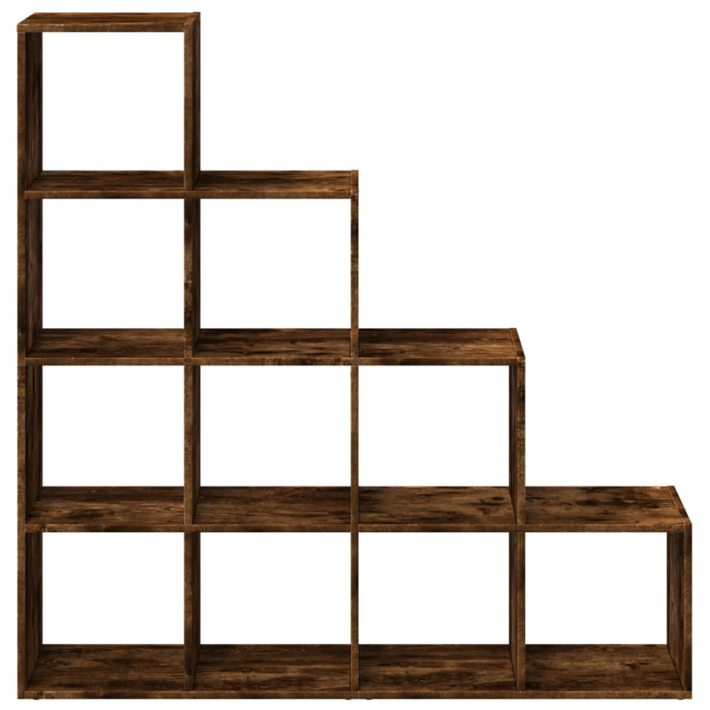 Produktbild för Bokhylla/Rumsavdelare 4 hyllor 131,5x29x131,5cm konstruerat trä
