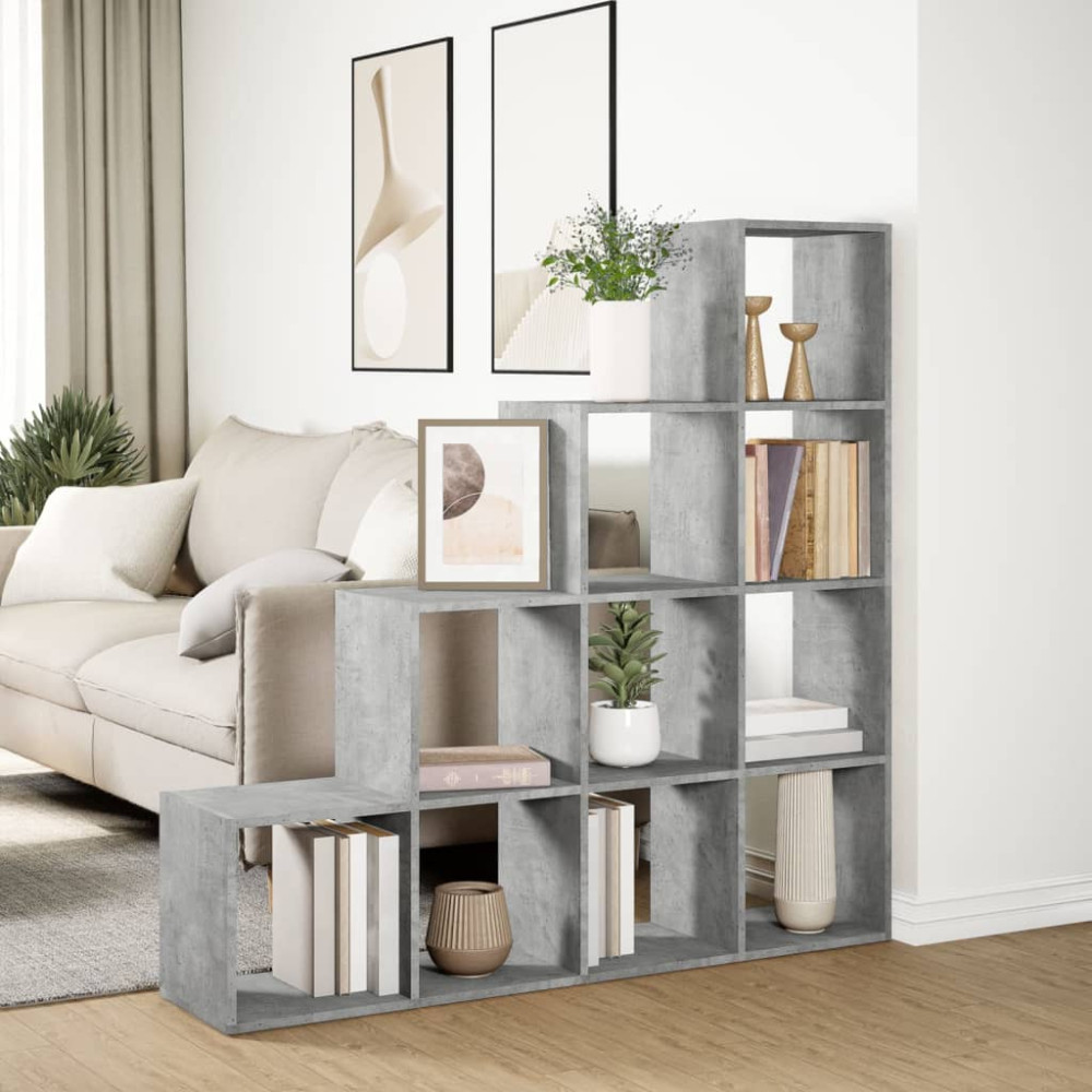 Produktbild för Bokhylla/Rumsavdelare 4 hyllor 131,5x29x131,5cm konstruerat trä