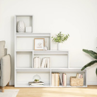 Produktbild för Bokhylla/Rumsavdelare 4 hyllor 143,5x29x143,5cm konstruerat trä