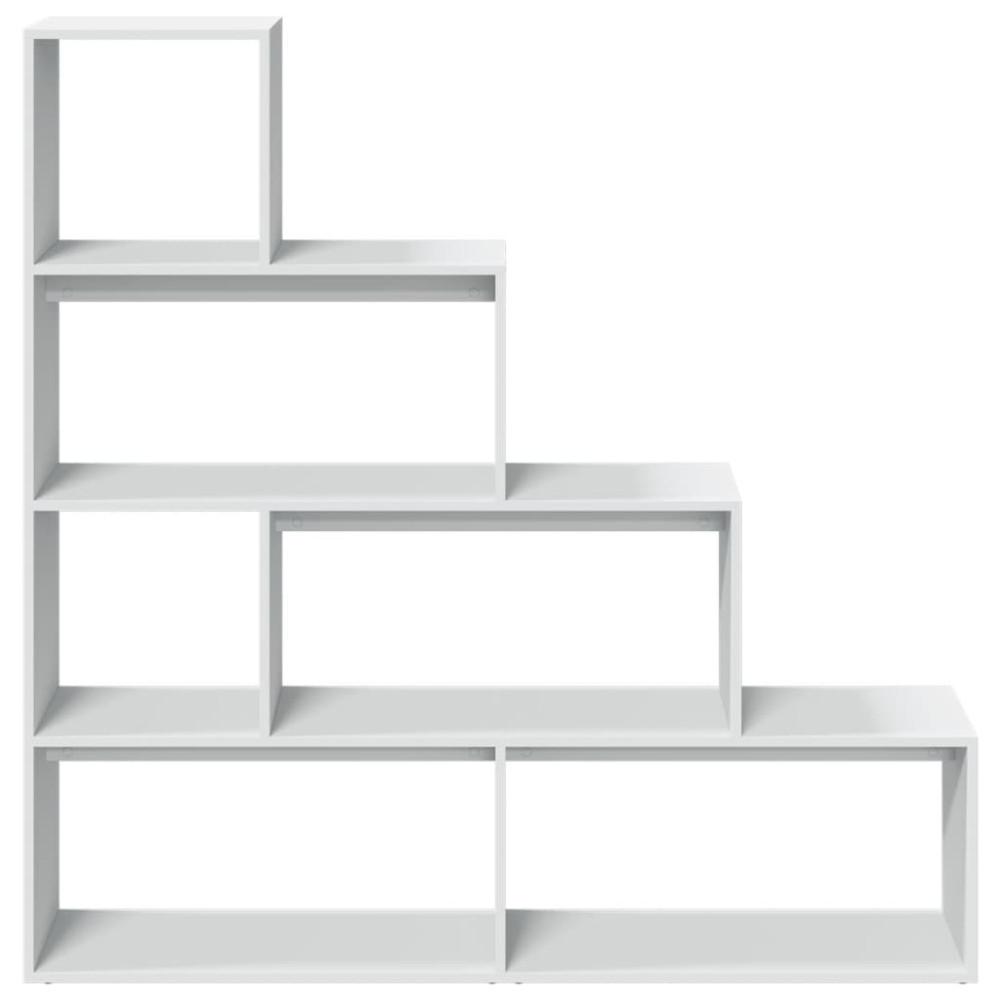 Produktbild för Bokhylla/Rumsavdelare 4 hyllor 143,5x29x143,5cm konstruerat trä